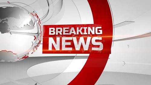 Breaking News Broadcast Title Sequence with Spinning Globe