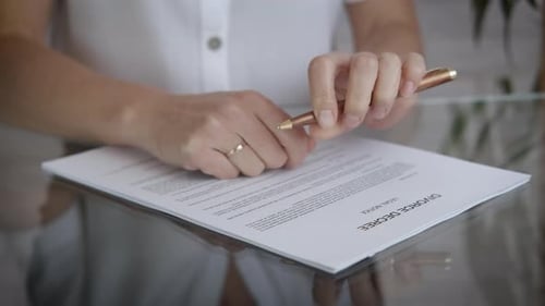 Divorce documents.