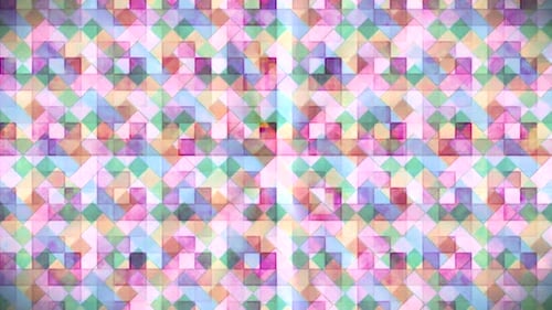 Animated Colorful Geometric Tile Pattern Background Loop