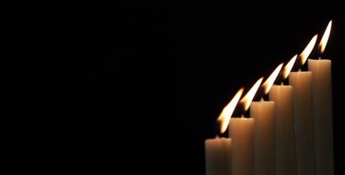 Candles Burning in the Darkness, Flickering Flames