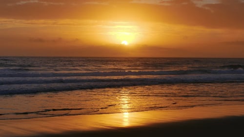 Waves Crashing on Beach 937