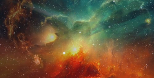 Vibrant Animated Space Nebula Background