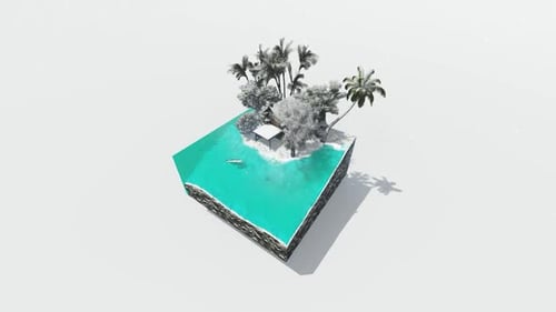 Isometric beachside