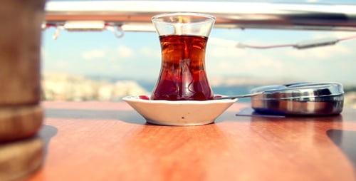 Tea and Coffee Outdoors on Terrace