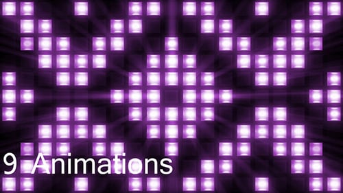 Dynamic Geometric Light Panel Background Animations Pack