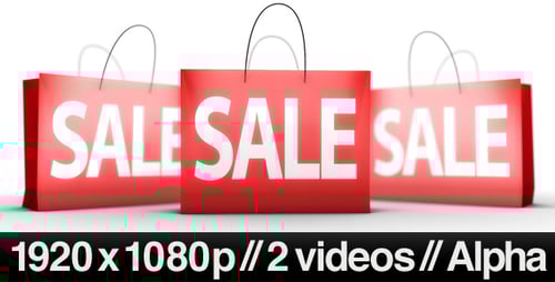 3 Shopping Bags on Sale - Series of 2 + Alpha