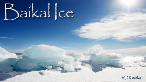 Winter Lake Landscape.