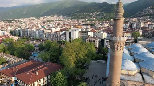 Drone Grand Mosque Of Bursa