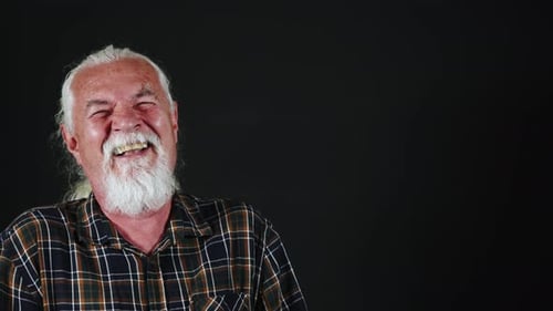 Man Laughs Happily With Laughter
