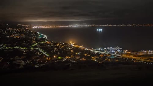 Night in Wellington New Zealand