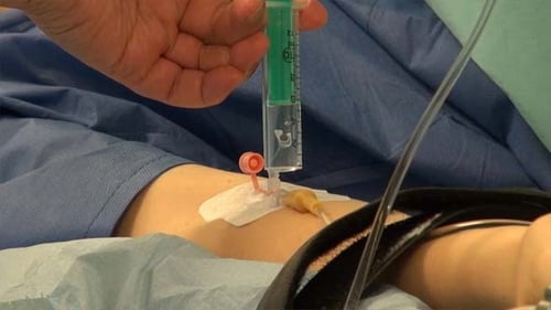Syringe, Hand and Anesthesia