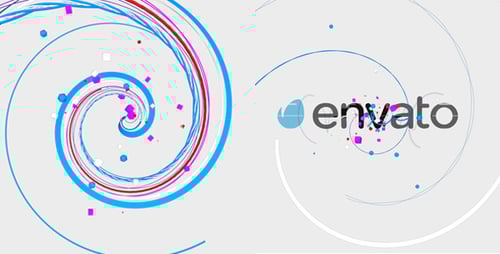 Dynamic Abstract Swirl Line Logo Intro