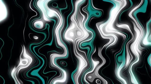 Abstract Fluid Glowing Wavy Lines Background Loop