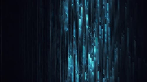 Blue Modern Mosaic Liquid Streak Background Loop