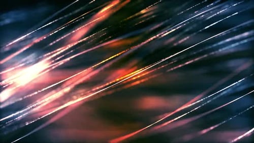 Abstract Flowing Glowing Lines Motion Background
