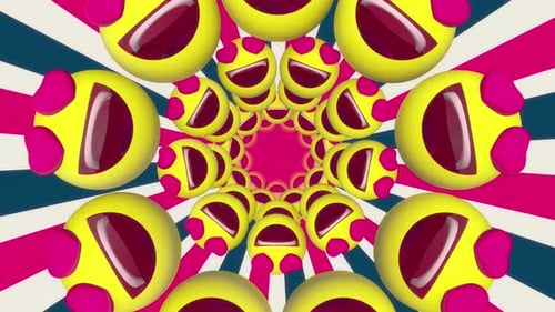 Emoji Tunnel 03 4k