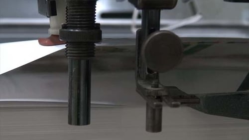 Industrial Machine Moving Paper Sheets