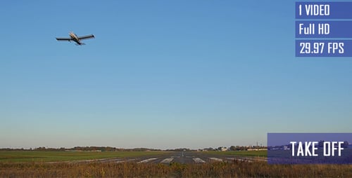 Small Private Plane Take Off