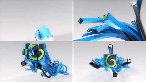 3D Lines Logo Reveal