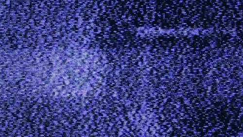 Television Screen Showing Static Noise and Interference