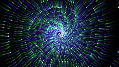 Fluid Glowing Particle Vortex Background Loop