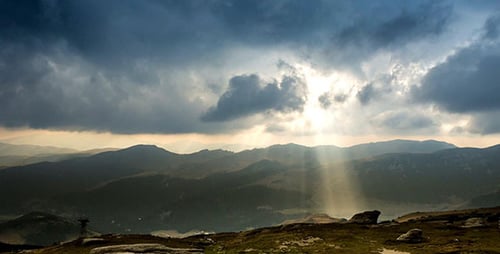 Bucegi Plateau View Over Padina Valley
