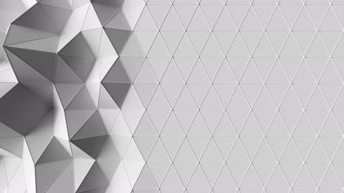 Abstract Geometric Triangles Morphing Background Animation