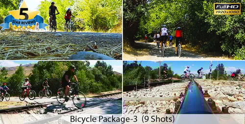 Group of People Cycling on Rural Road Crossing Tracks