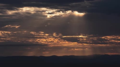Glorious Sun Rays Through Clouds