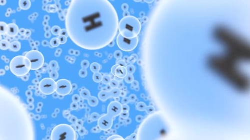 Microscopic View of Floating Hydrogen Atoms and Molecules