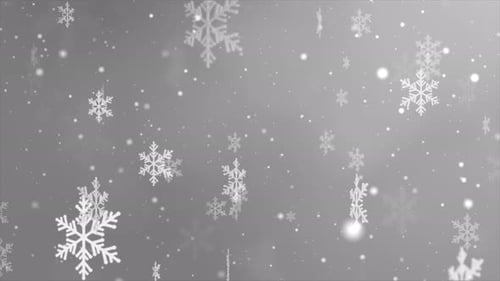Animated Falling Snowflakes Winter Holiday Background
