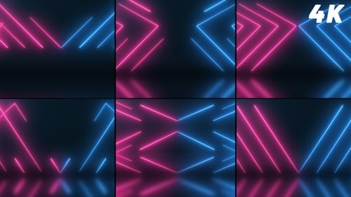 Abstract Neon Line
