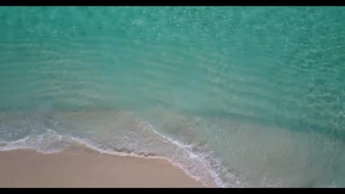 Aerial view scenery of marine lagoon beach voyage by blue ocean and white sand background of adventu