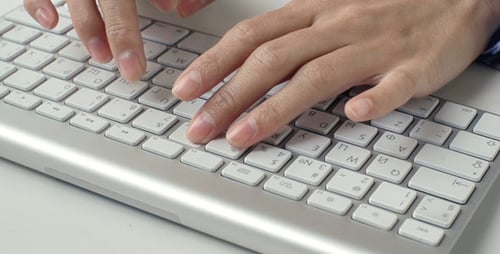 Analyzing Data and Typing on Keyboard