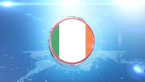 Übergang zur irischen Flagge