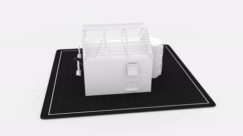 Architecture Plan Layout Draft Showing Home Building Development