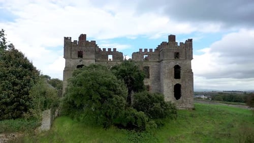 The Remains of Raphoe Castle in County Donegal Ireland