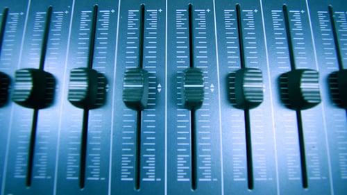 Abstract Audio Mixing Board Symmetrical Pattern