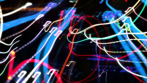 Lichter mit abstraktem Muster