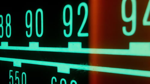 Glowing Radio Dial
