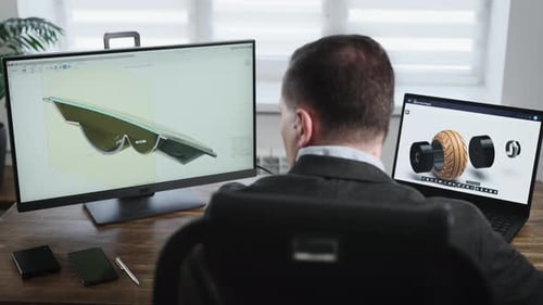 An Experienced Senior Engineer Leads the Development of Structures and Parts for the Automotive