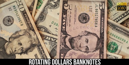 Rotating Dollars Banknotes 2