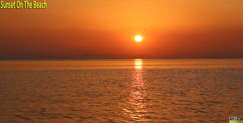 Sonnenuntergang am Strand