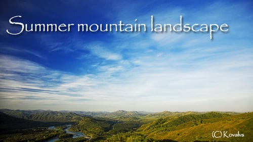 Summer Mountain Landscape