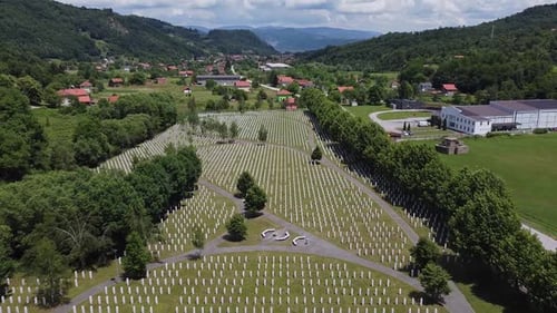 Flying Above The Graves Of Murdered Men And Young Boys In Potocari, Srebrenica V 10