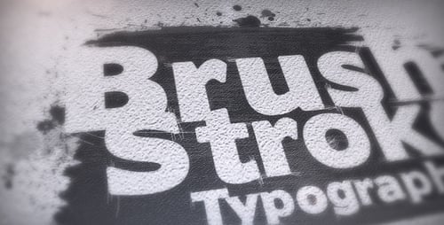 Brush Stroke Typography