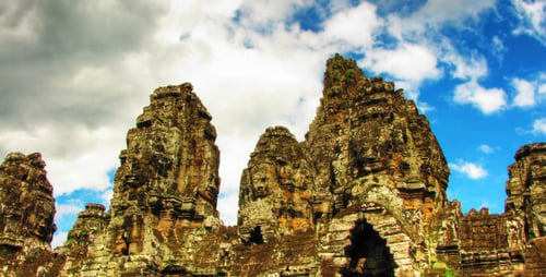 Bayon Temple Zoom Time Lapse