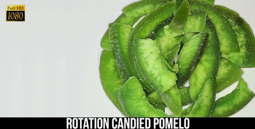 Preserved Pomelo Rind Close Up