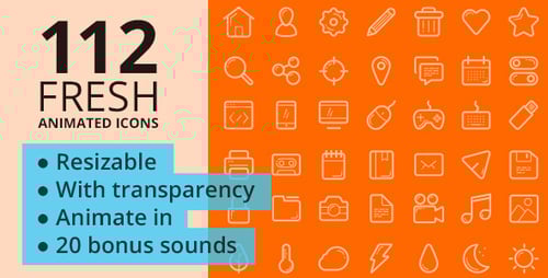 112 Fresh Animated Icons
