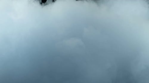 Abstract Cloud of White and Grey Smoke